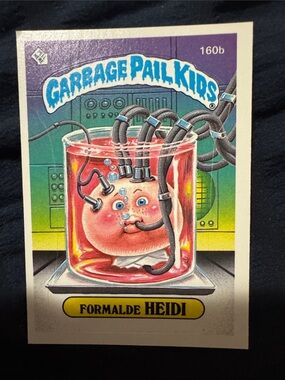 Garbage Pail Kids 'Formalde Heidi' Trading Card - Purple/Green Artwork